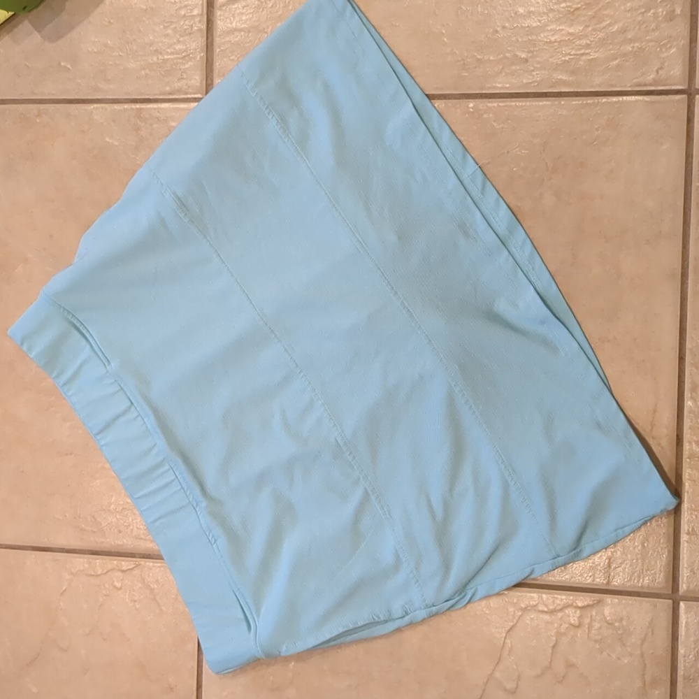 Green Asymmetrical Pencil Skirt Knee-Length Resort Wear